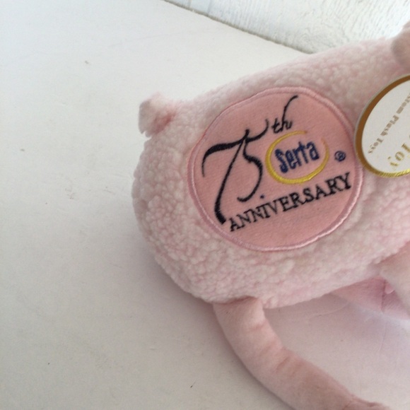 SERTA PLUSH STUFFED SHEEP 75TH ANNIVERSARY BREAST CANCER NWT - Picture 5 of 12